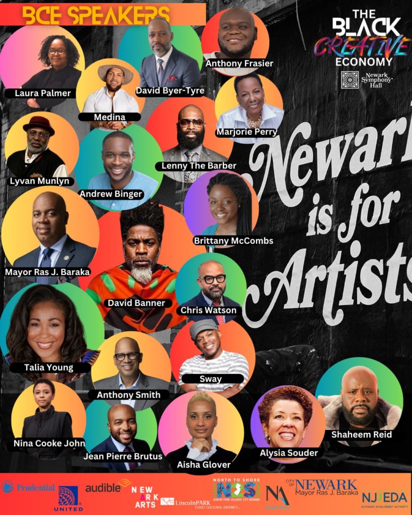 Black Creative Economy - 20 featured speakers at Newark Symphony Hall